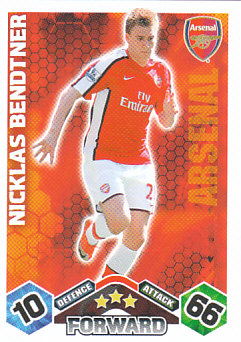 Nicklas Bendtner Arsenal 2009/10 Topps Match Attax #16